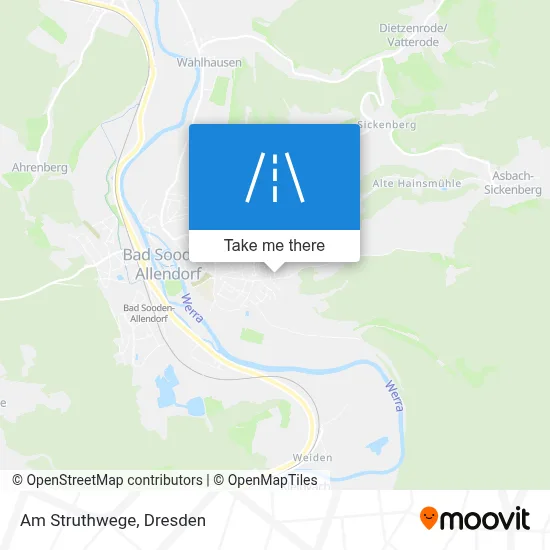 Am Struthwege map