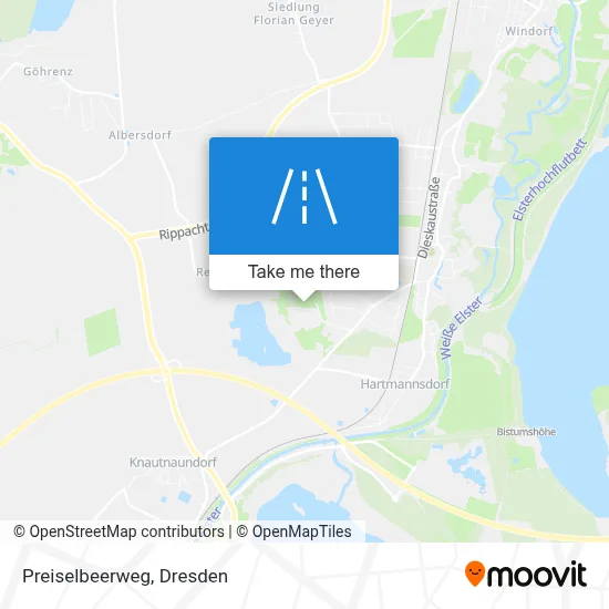 Preiselbeerweg map