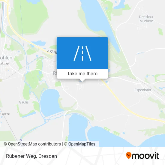 Rübener Weg map