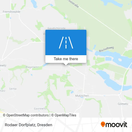 Rodaer Dorfplatz map