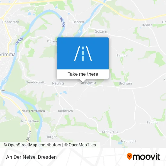 An Der Nelse map