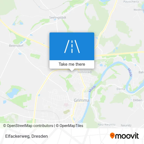 Elfackerweg map