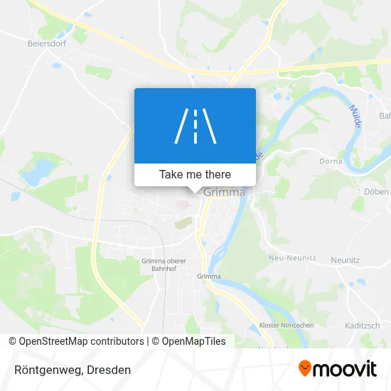 Röntgenweg map