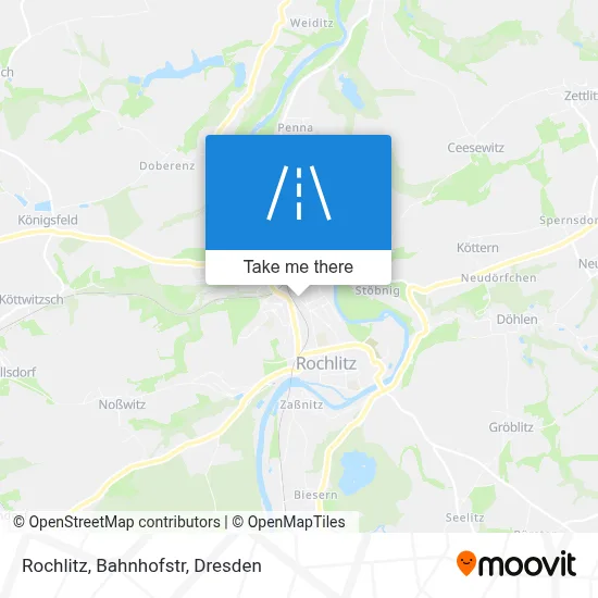 Rochlitz, Bahnhofstr map