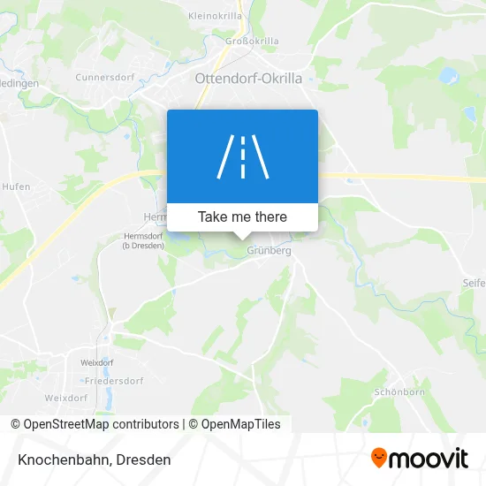 Knochenbahn map