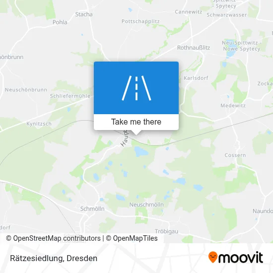 Rätzesiedlung map