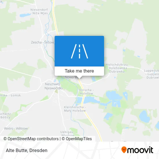 Alte Butte map