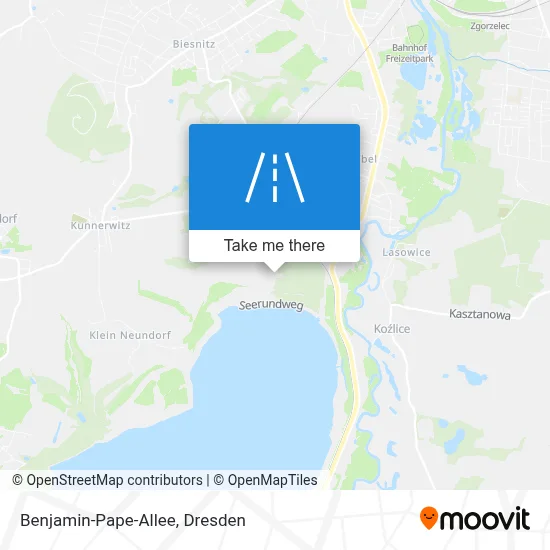 Benjamin-Pape-Allee map