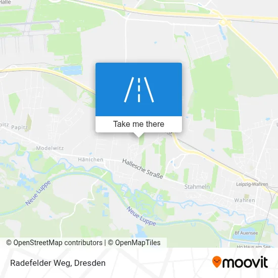 Radefelder Weg map
