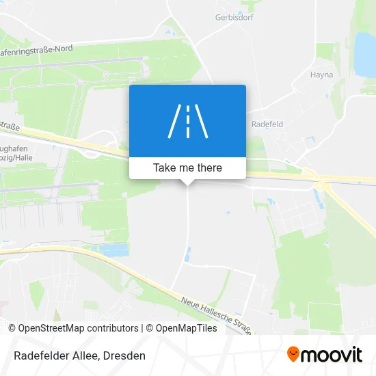 Radefelder Allee map