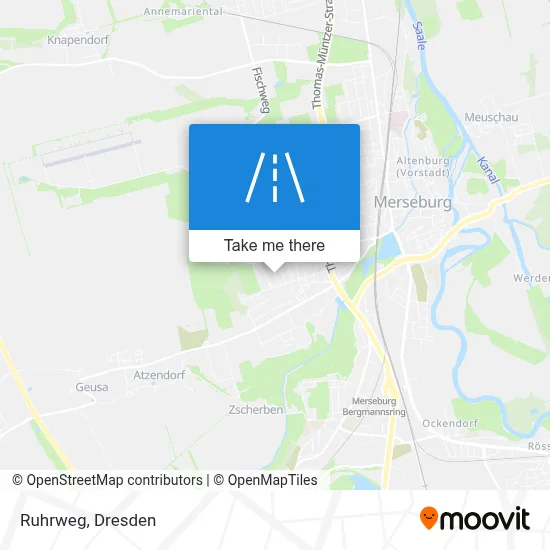 Ruhrweg map