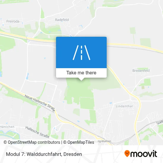 Modul 7: Walddurchfahrt map