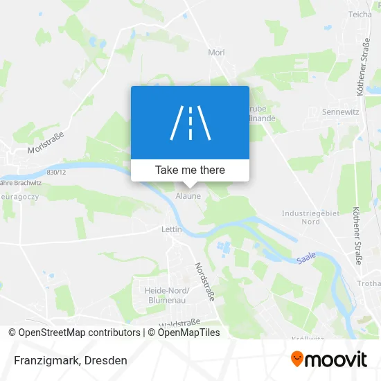 Franzigmark map