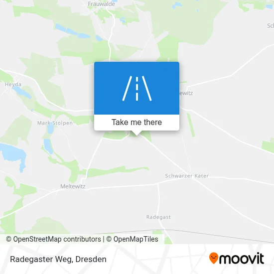 Radegaster Weg map