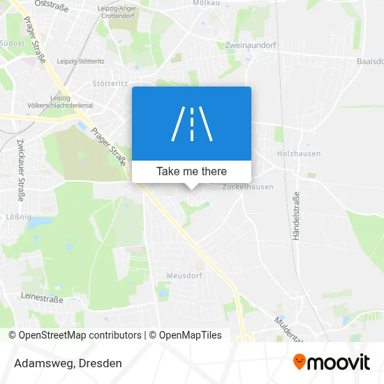 Adamsweg map