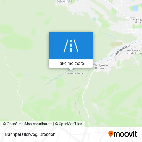 Bahnparallelweg map