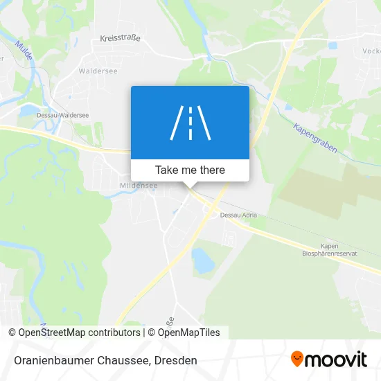 Oranienbaumer Chaussee map