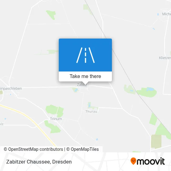 Zabitzer Chaussee map