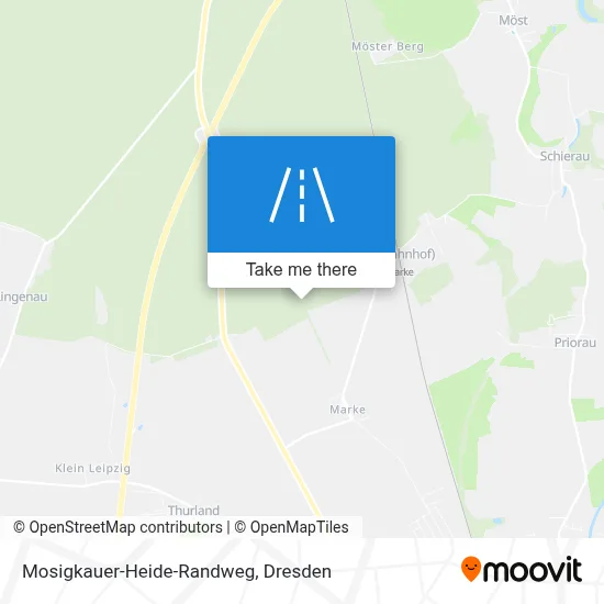 Mosigkauer-Heide-Randweg map