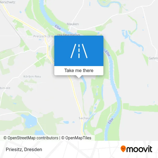 Priesitz map