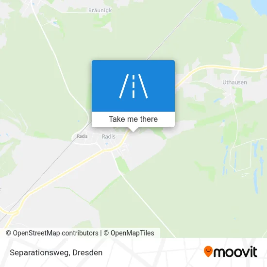 Separationsweg map