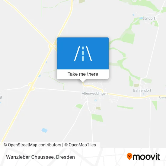 Wanzleber Chaussee map