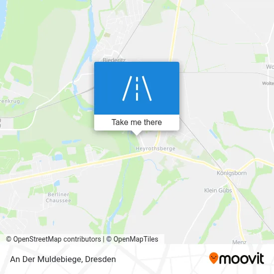 An Der Muldebiege map