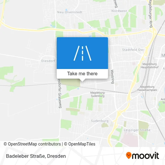 Badeleber Straße map