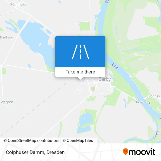 Colphuser Damm map