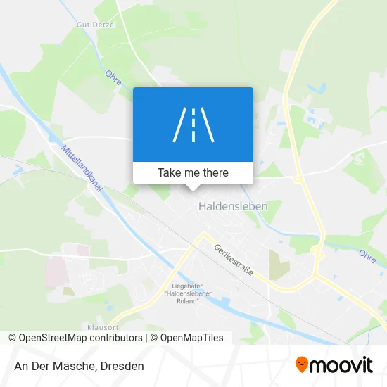 An Der Masche map