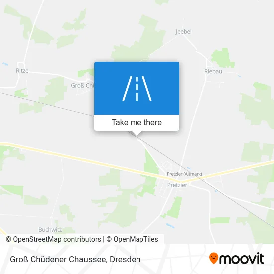 Groß Chüdener Chaussee map