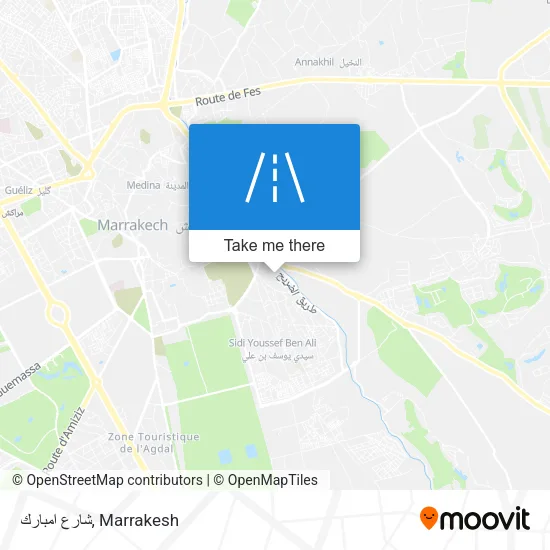 شارع امبارك map