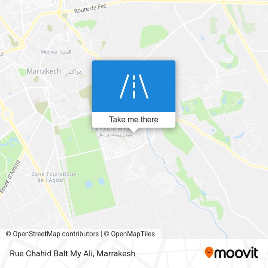 Rue Chahid Balt My Ali map