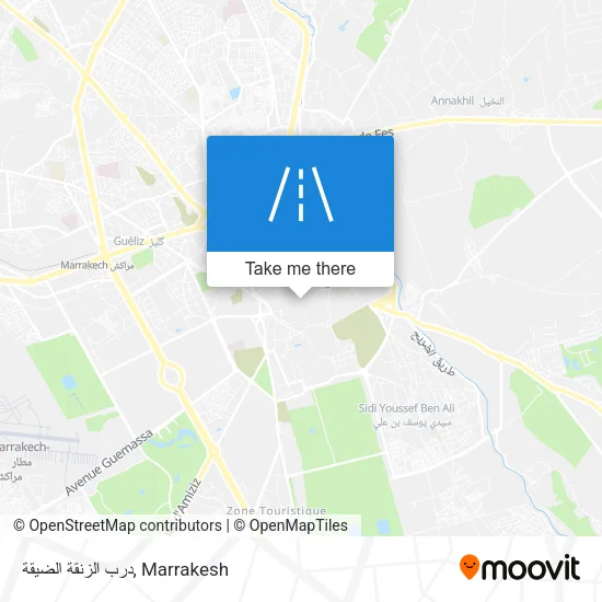 درب الزنقة الضيقة plan