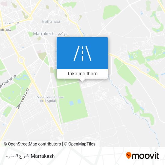 شارع المسيرة map