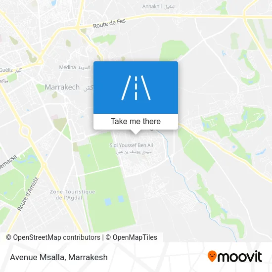 Avenue Msalla map