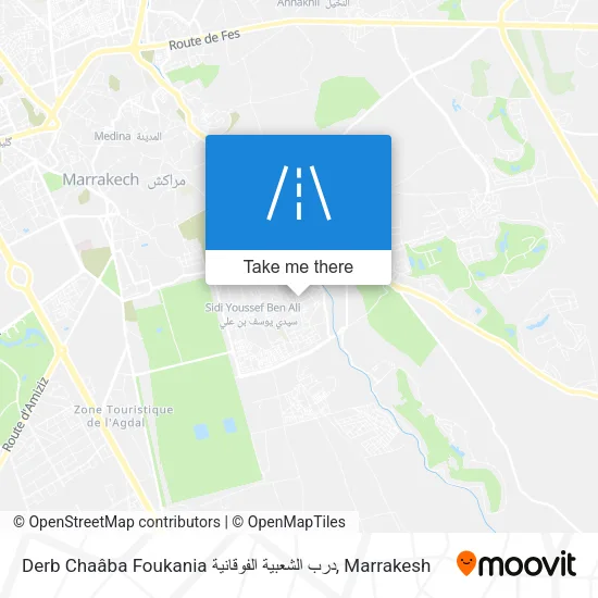 Derb Chaâba Foukania درب الشعبية الفوقانية map