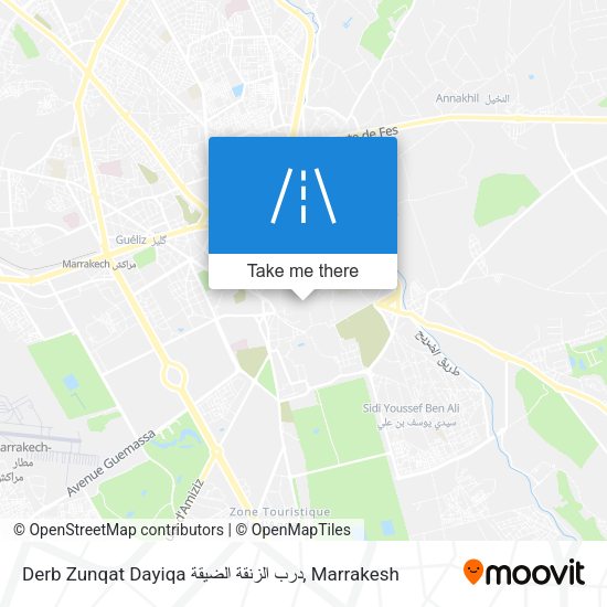 Derb Zunqat Dayiqa درب الزنقة الضيقة map