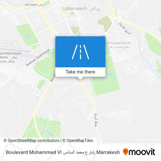 Boulevard Mohammed VI شارع محمد السادس map