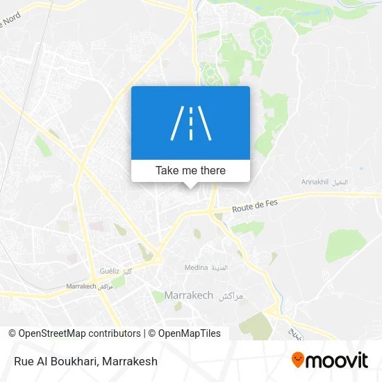 Rue Al Boukhari map
