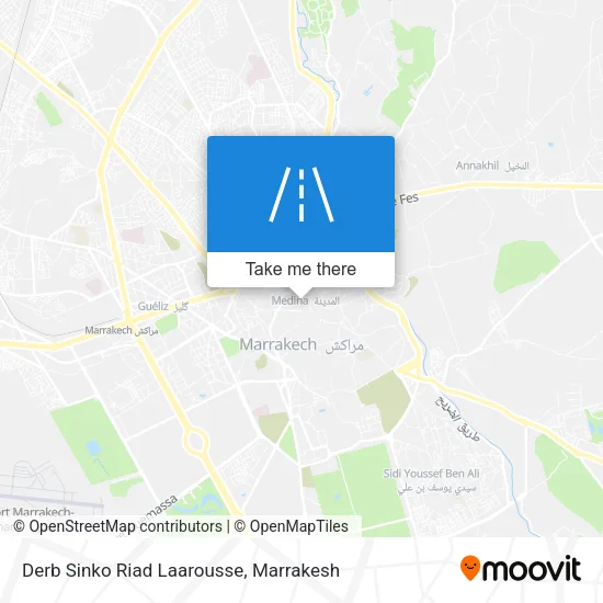 Derb Sinko Riad Laarousse map