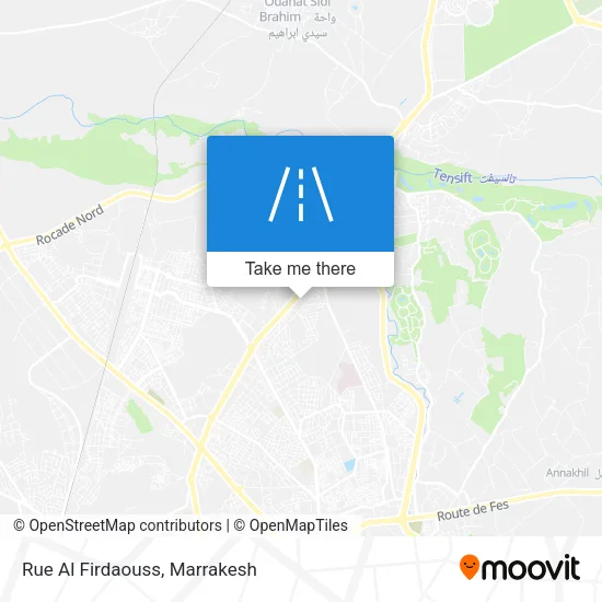 Rue Al Firdaouss map