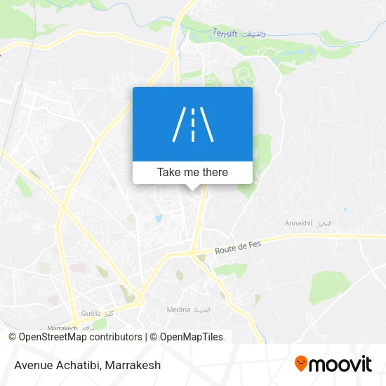 Avenue Achatibi map