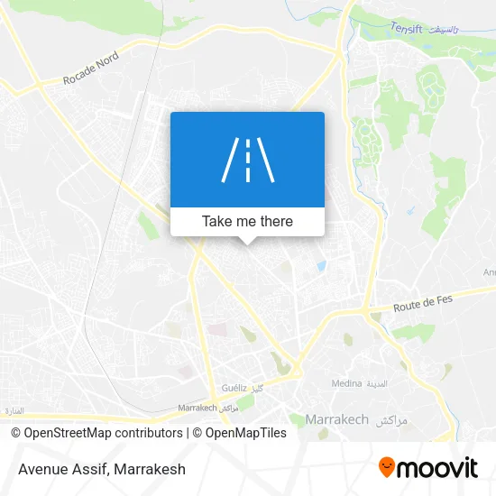 Avenue Assif map