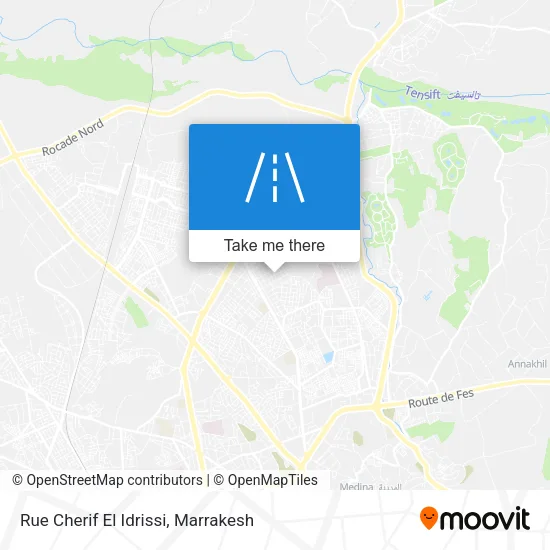 Rue Cherif El Idrissi map