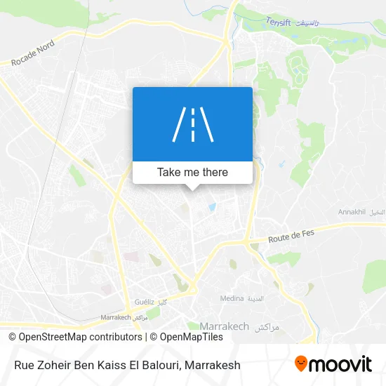 Rue Zoheir Ben Kaiss El Balouri map