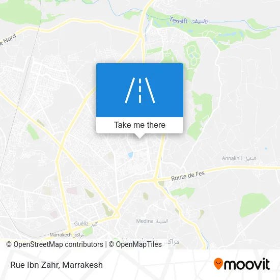 Rue Ibn Zahr map