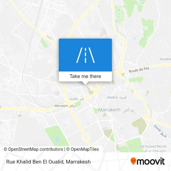 Rue Khalid Ben El Oualid map