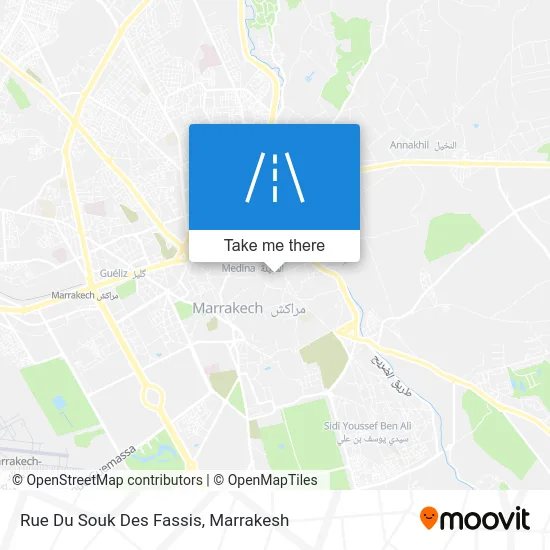 Souk Des Fassis Street map