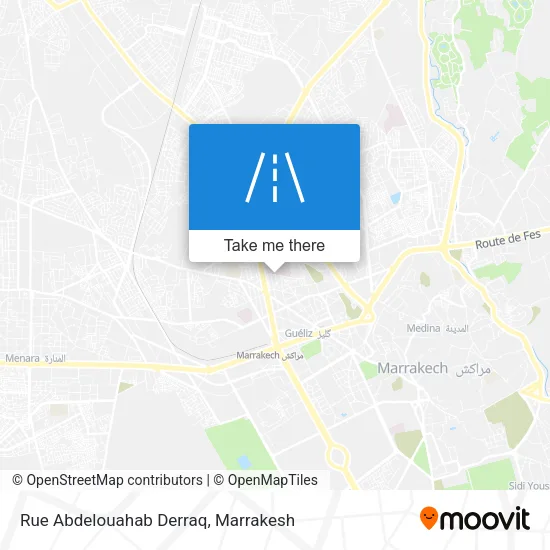 Rue Abdelouahab Derraq map